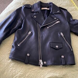 Coach Black Leather Biker Jacket
